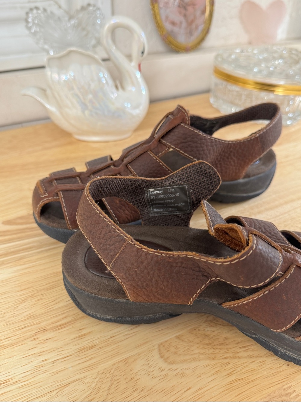 Bare Traps Brown Leather Fisherman Sandals 🤎 Y2K Comfort Core Strappy Size 6.5 - Picture 16 of 16
